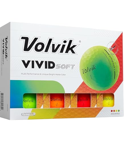 Amazon.co.jp: Volvik Vivid マット仕上げ カラーゴルフボール